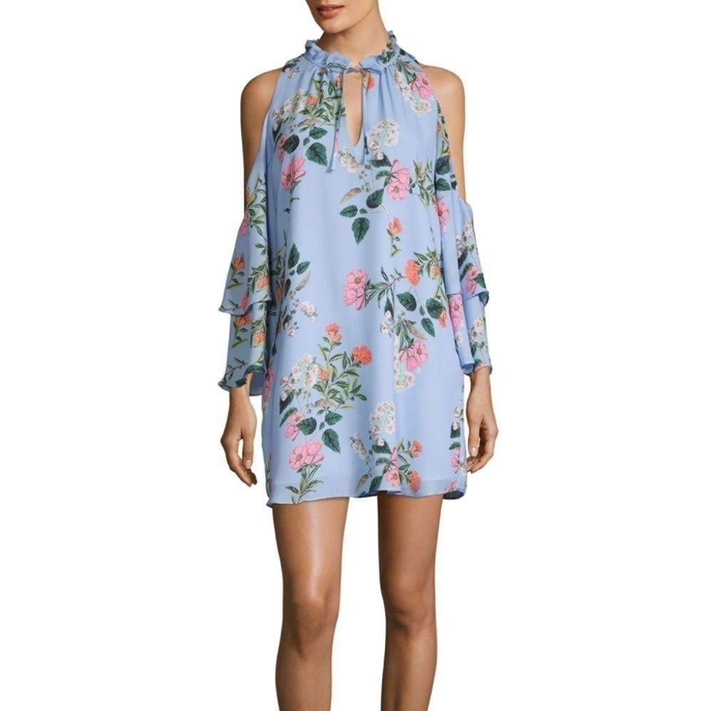 Parker "Daphne" Floral Cold Shoulder Shift Dress